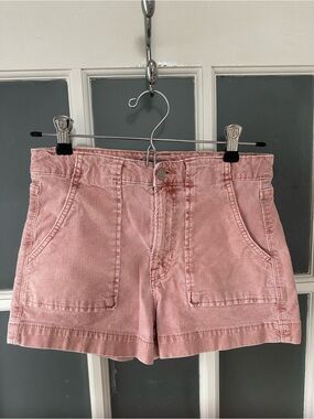 American Eagle Outfitters Dusty Pink Denim Utility Shorts